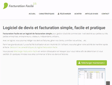 Tablet Screenshot of facturationfacile.com